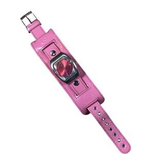 Rip Curl Pink Leather Cuff Watch - Y2K Vintage Style